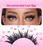 Upgraded DIY Spiky Fairy Lash Clusters - Fluffy 80D & 100D Mix Individual Lashes, Black Stem, 150pcs, 10-22mm - COLMAGIC