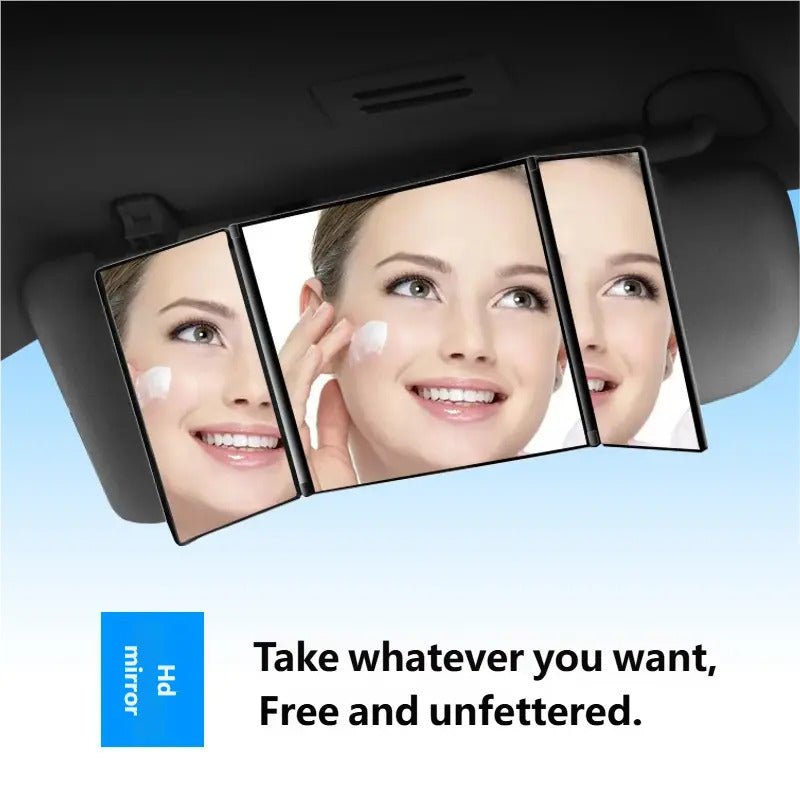 Car Sun Visor Mirror Car Makeup Mirror Car Interior Decoration Mirror HD Foldable Universal car sun visor vanity foldable mirror