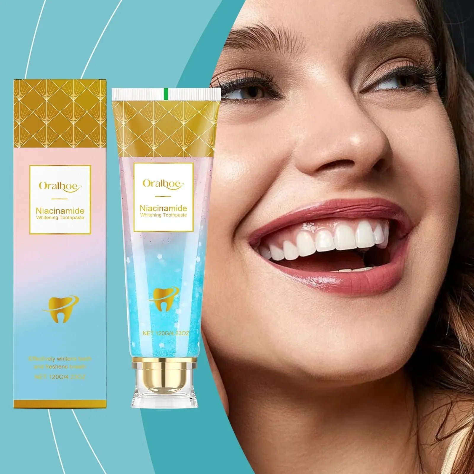 Oralhoe Brightening Toothpaste, Gentle Daily Care Toothpaste For Removing Stains, Brightening And Refreshing, And Reducing Odors - COLMAGIC