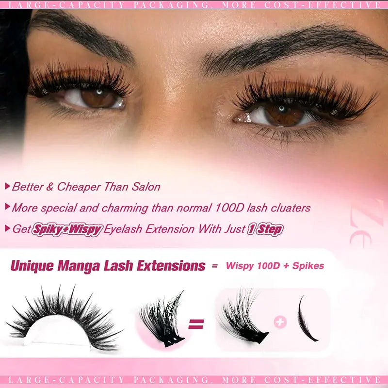 ColMagic DIY Mixed Eyelashes Kit 10-1ColMagic DIY Eyelash Kit 300 Clusters 10–18mm | Natural Volume Lashes Waterproof - COLMAGIC