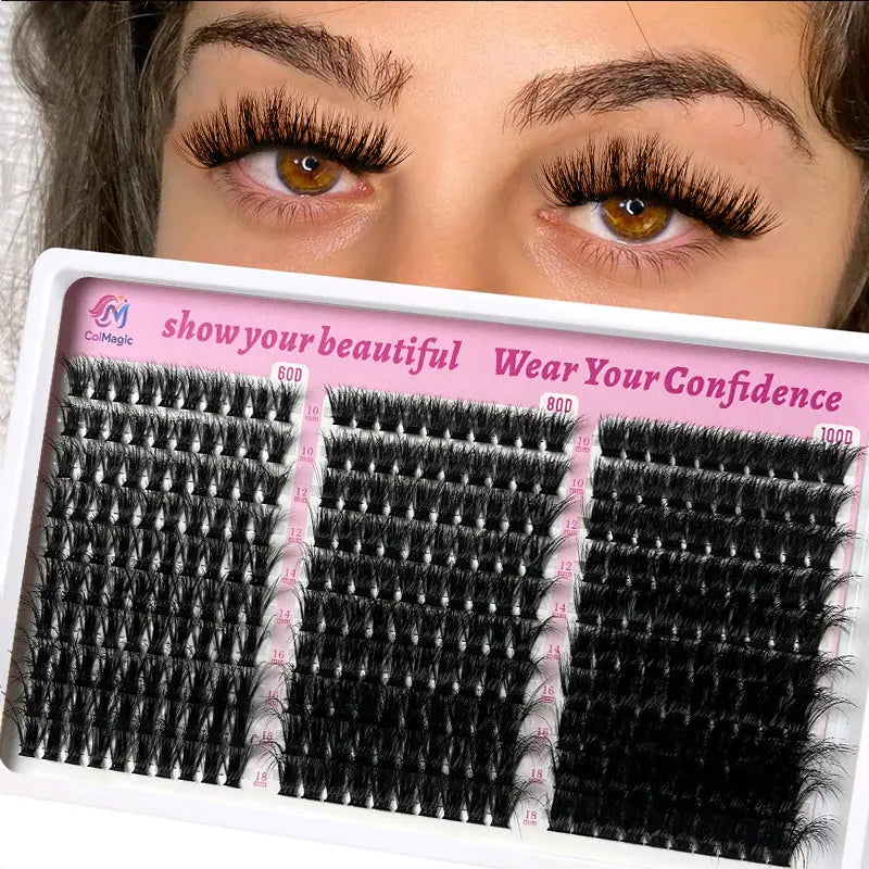 ColMagic DIY Mixed Eyelashes Kit 10-1ColMagic DIY Eyelash Kit 300 Clusters 10–18mm | Natural Volume Lashes Waterproof - COLMAGIC