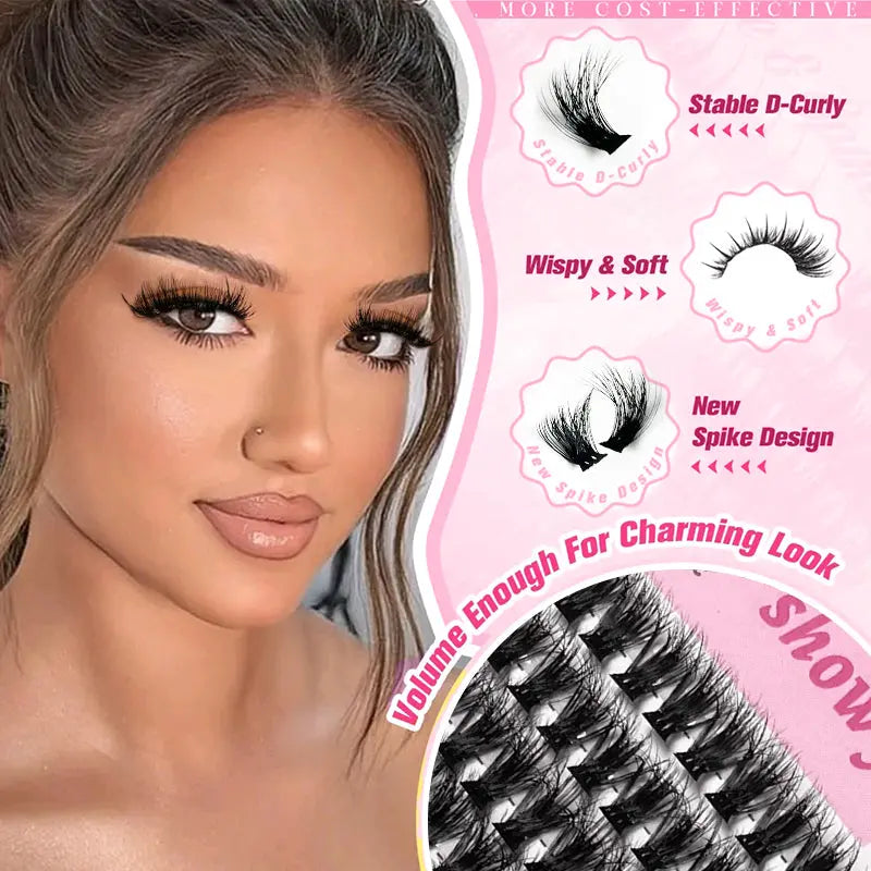 ColMagic DIY Mixed Eyelashes Kit 10-1ColMagic DIY Eyelash Kit 300 Clusters 10–18mm | Natural Volume Lashes Waterproof - COLMAGIC