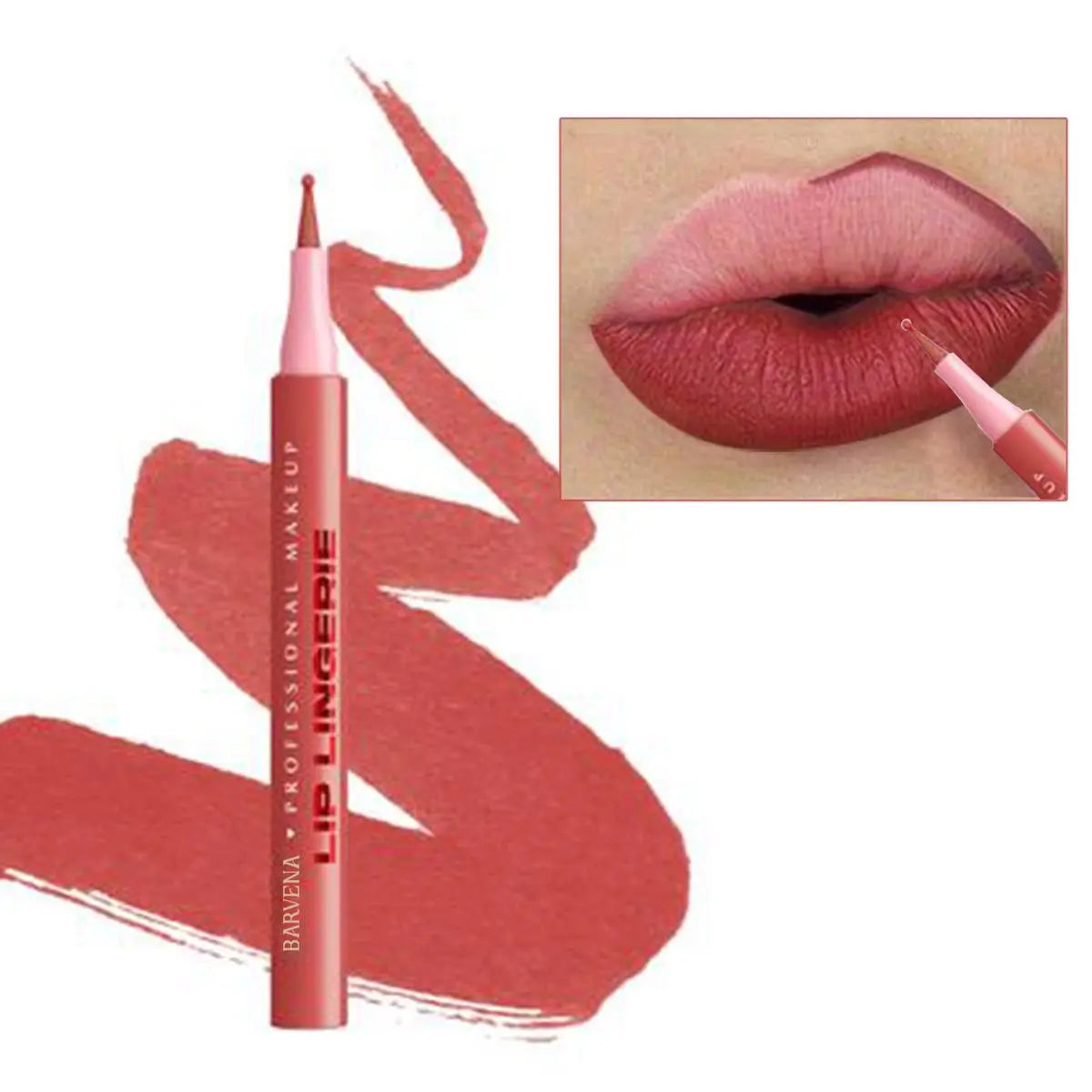 Lip Liner Pencil for Plump Lips Matte Finish Lipstick Pencil for Contouring Creating a Three-Dimensional Full Lip Shape Oily Photo Shoot - COLMAGIC