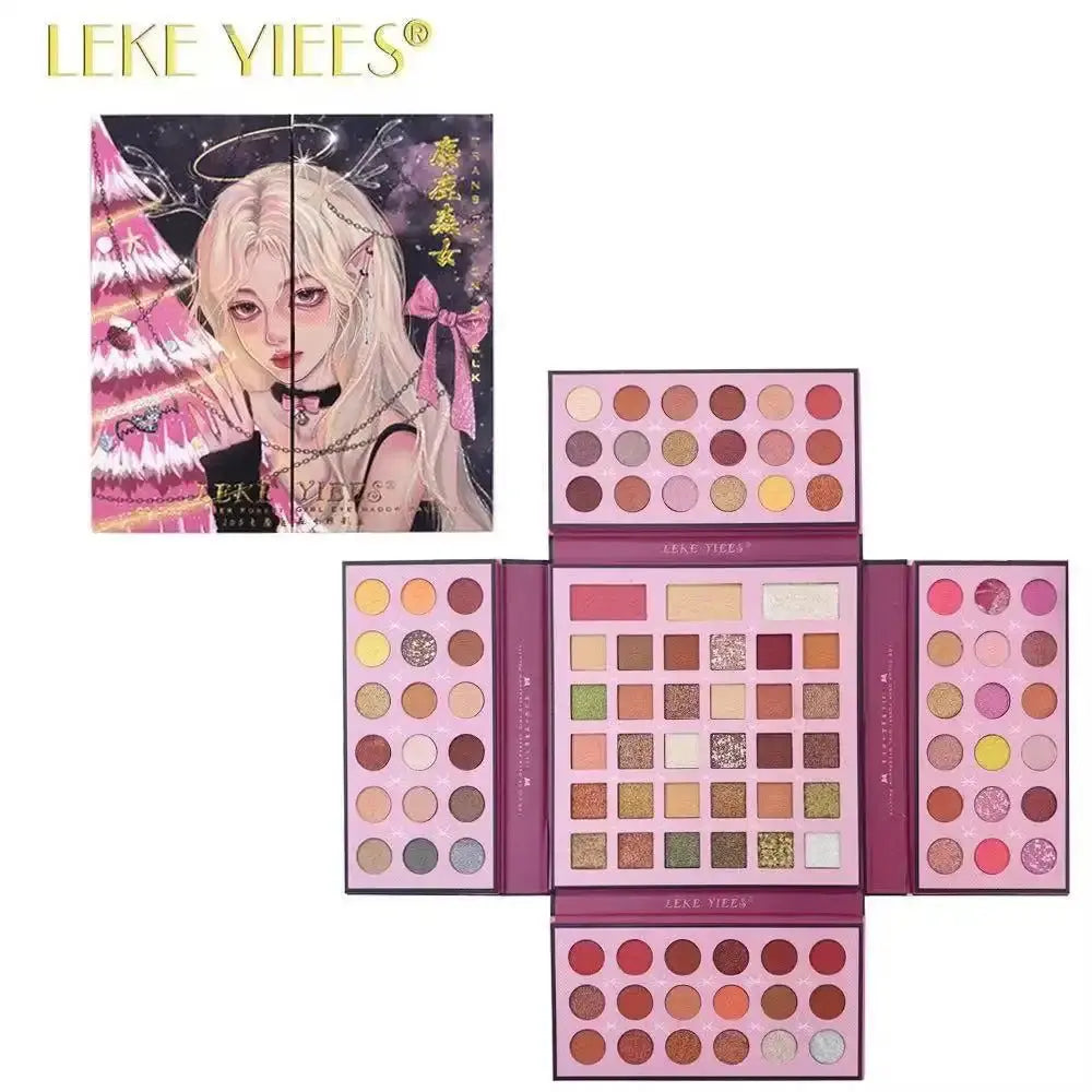 LEKE YIEES Multifunctional Folding Eyeshadow Palette 105 Colors Matte Glitter Highlighter Blush Makeup Cosmetic Smooth Versatile Usage Compact Easy to Carry - COLMAGIC