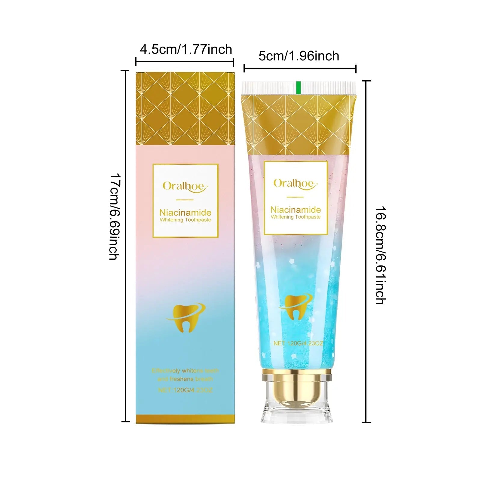 Oralhoe Brightening Toothpaste, Gentle Daily Care Toothpaste For Removing Stains, Brightening And Refreshing, And Reducing Odors - COLMAGIC