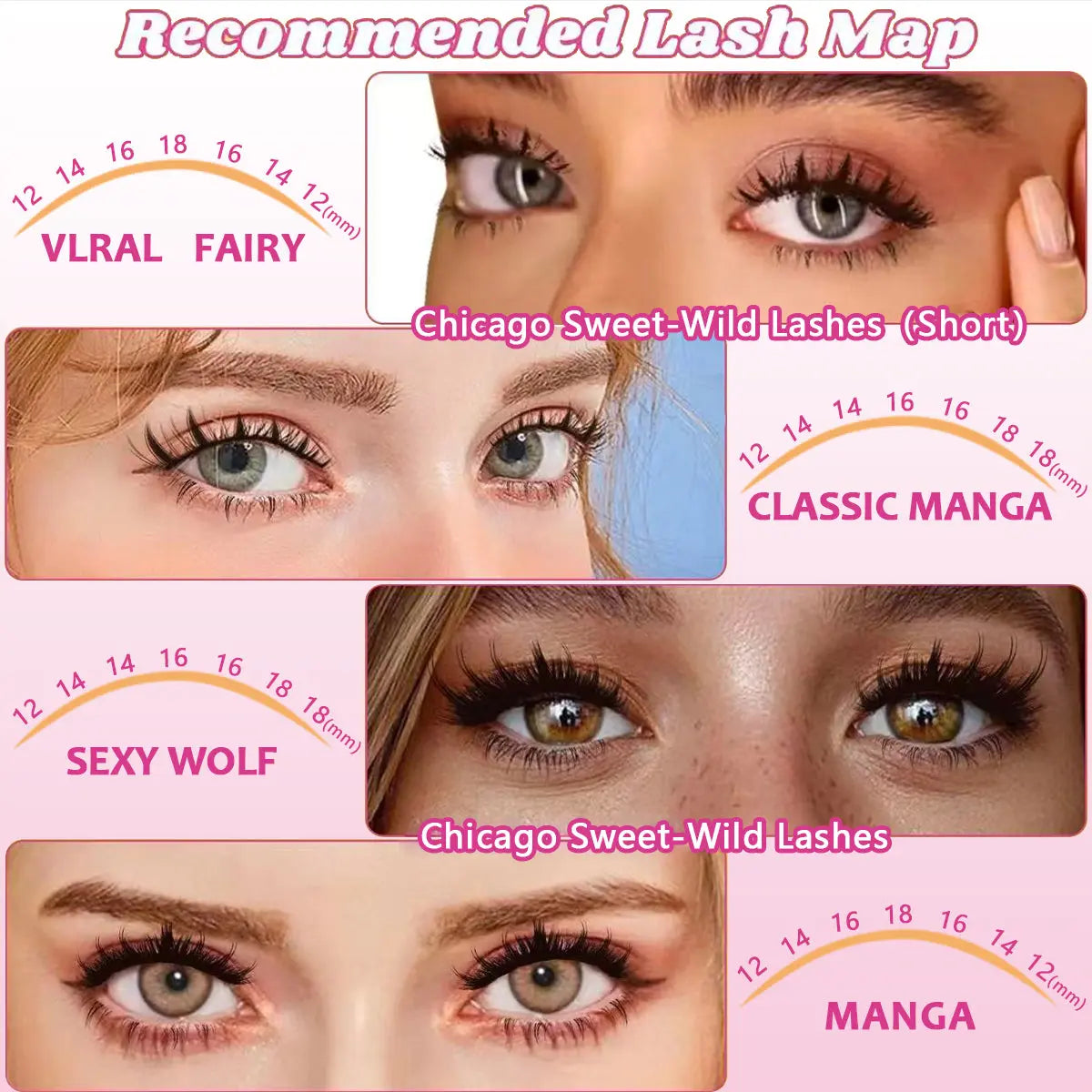ColMagic 8-16mm Mixed Length DIY Lashes - Waterproof Anti-Allergy Lash Kit for Beginners (Full Tools Included) - COLMAGIC