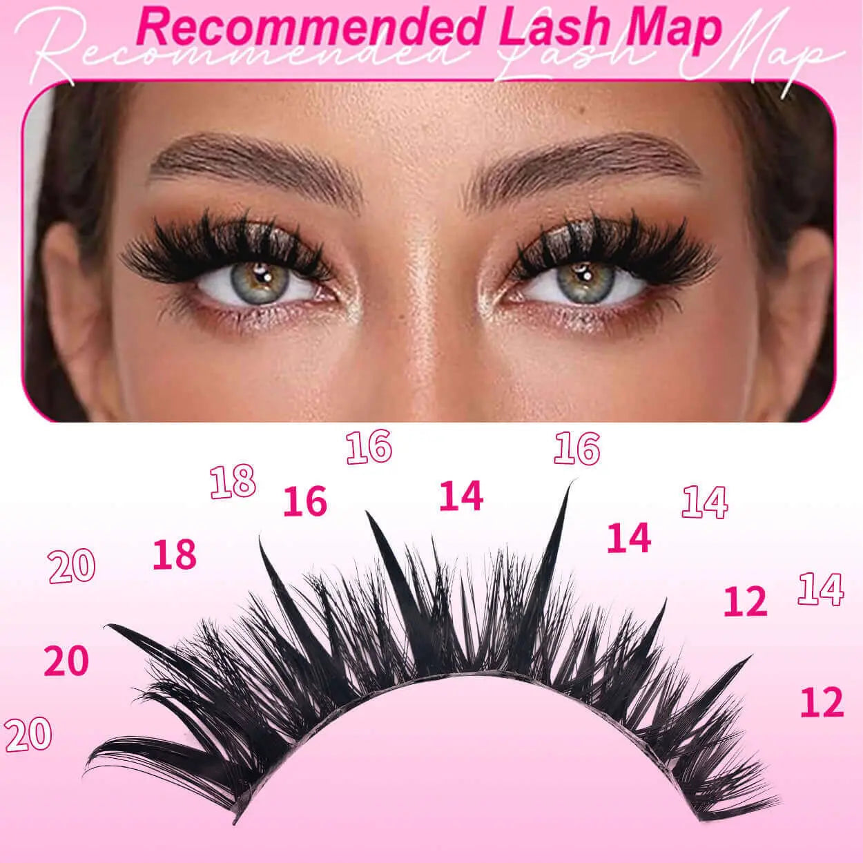 Upgraded DIY Spiky Fairy Lash Clusters - Fluffy 80D & 100D Mix Individual Lashes, Black Stem, 150pcs, 10-22mm - COLMAGIC