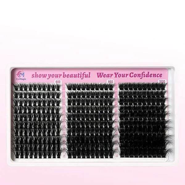 ColMagic DIY Mixed Eyelashes Kit 10-1ColMagic DIY Eyelash Kit 300 Clusters 10–18mm | Natural Volume Lashes Waterproof - COLMAGIC