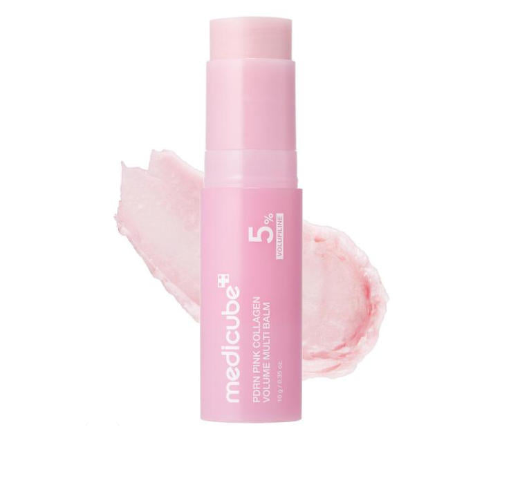 Pink Collagen Volume Multi Balm | All In One Volufiline, PDRN, NAD Stick for Youthful-Looking, Helping Look of Fine Lines, Firming Care, Anti-Aging Care | For Under-Eyes, Neck, Forehead, Smile Lines, Lip Care  Skincare