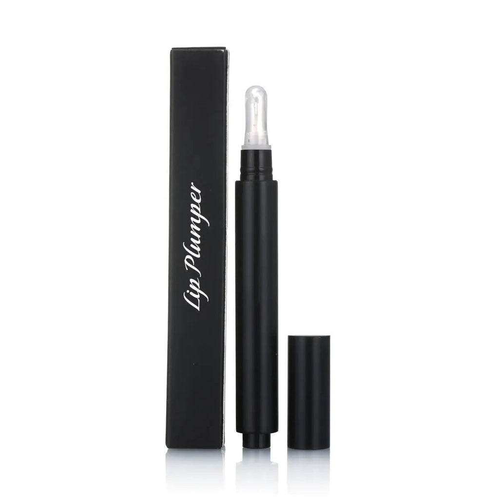 Plump Lab Lip Plumper Lip Oil Plumping Essence Lip Gloss Clear Moisturizing Softening Sleek Silver Tube - COLMAGIC