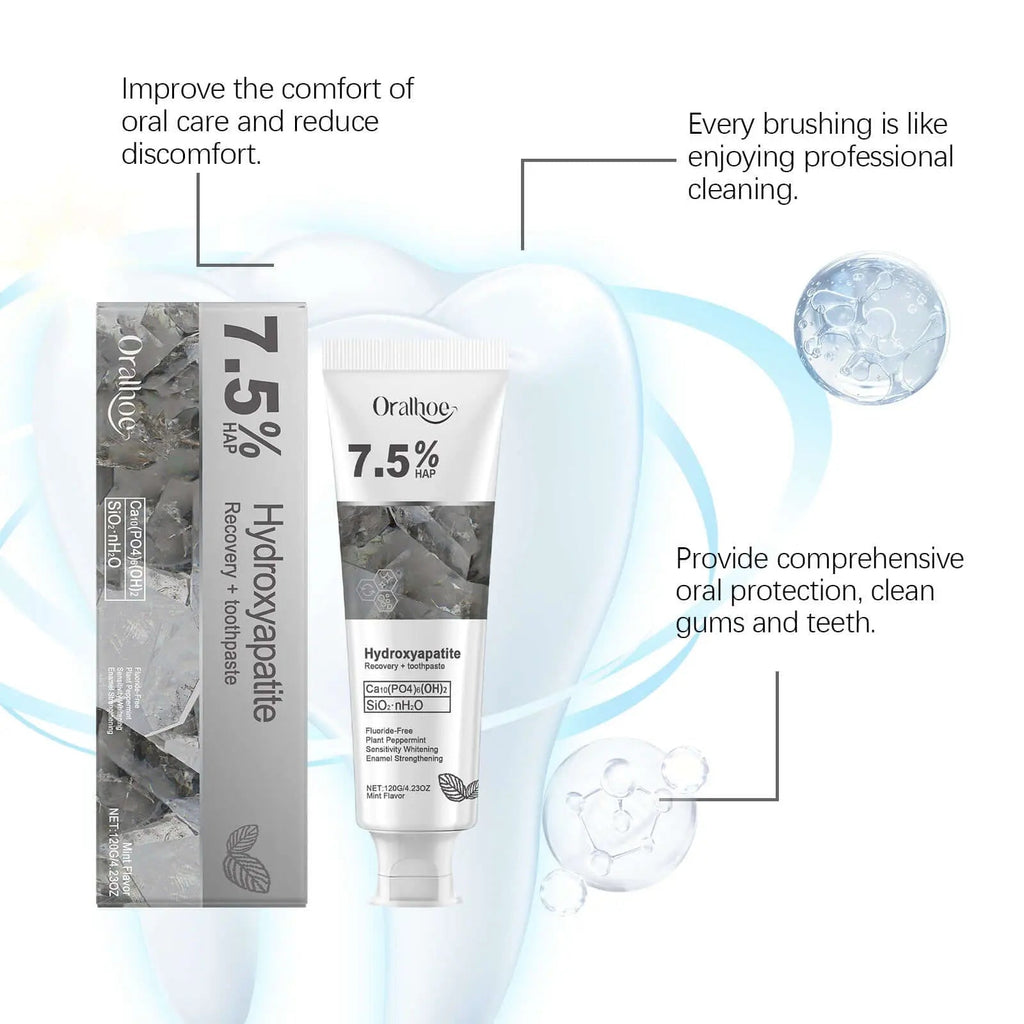 Oralhoe Whitening Tooth Care Toothpaste, Daily Gingiva Care Gently Cleans Stains And Tartar Freshen Breath - COLMAGIC