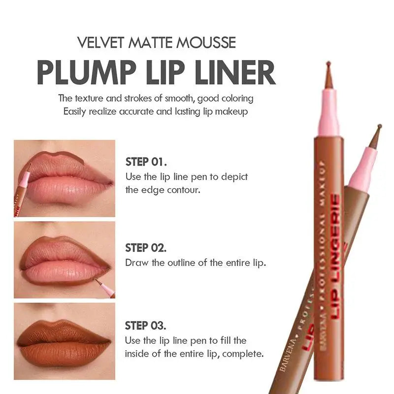 Lip Liner Pencil for Plump Lips Matte Finish Lipstick Pencil for Contouring Creating a Three-Dimensional Full Lip Shape Oily Photo Shoot - COLMAGIC