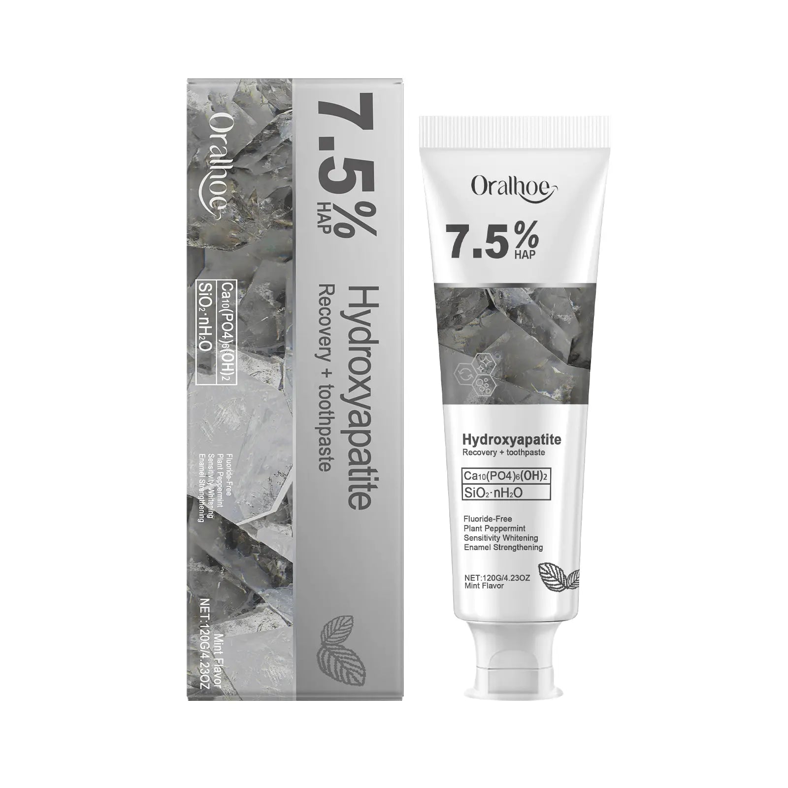Oralhoe Whitening Tooth Care Toothpaste, Daily Gingiva Care Gently Cleans Stains And Tartar Freshen Breath - COLMAGIC