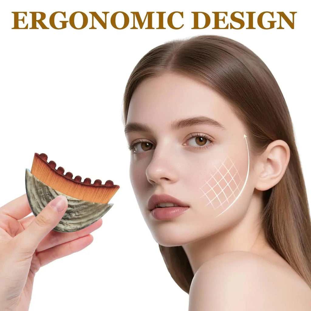 Lymphatic Contour Face Brush for Jawline & Chin Sculpting, Dry Brushing Massager for Lymphatic Drainage & Facial Fatigue Relief, Ergonomically Designed to Fit The Skin Precisely, Gift for Women, Valentine's Day Gift - COLMAGIC